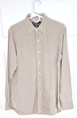 1980s Vtg Ralph Lauren Polo Button Shirt "Andrew Custom Fit" Hong Kong 15-34 MED - Image 1 of 4