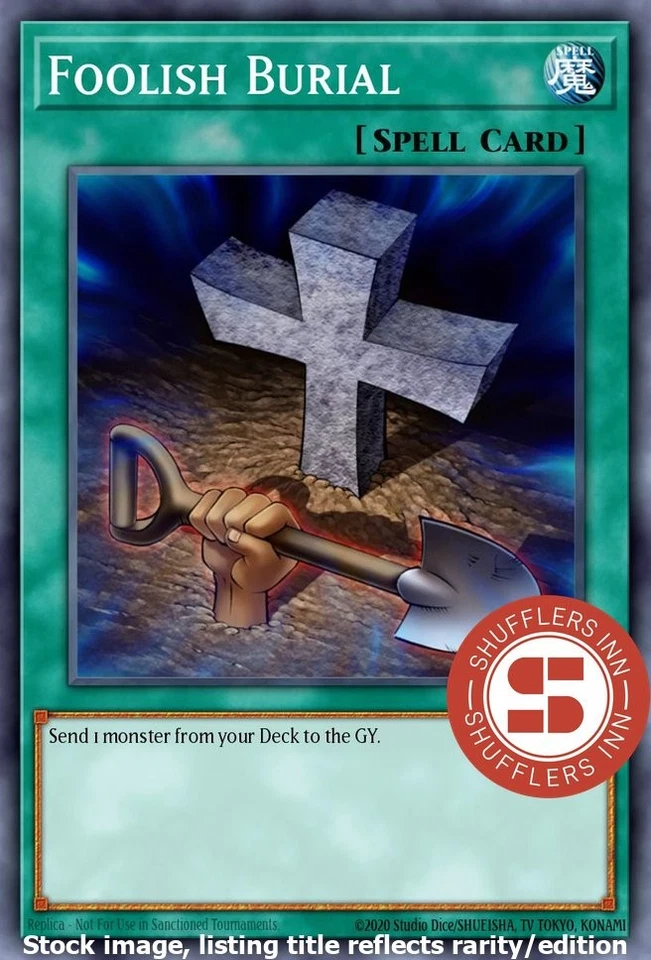 Foolish Burial RA02-EN049 Quarter Century Rare 1st Edition - Image 1 of 1