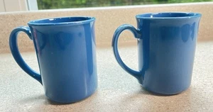 H436~ 2er Set Vintage Corelle Corning Kornblumenblau Kaffeetassen Tassen - Bild 1 von 8