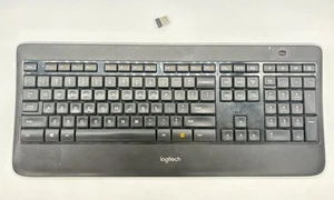 Logitech K800 Illuminated Lit Up Wireless Keyboard With Dongle - Black Used - Picture 1 of 2