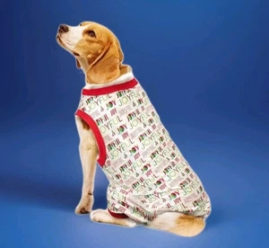 Dog Christmas PJ'S Puppy Joyful Holiday Pajamas Large Pet up to 80 lbs New NWT - Picture 1 of 5