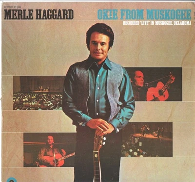 MERLE HAGGARD OKIE FROM MUSKOGEE RCORDEDLIVE FROM MUSKOGEE OKLA. VINYL LP  ALBUM - Image 1 of 2