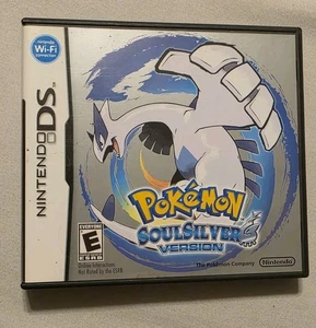 Pokemon SoulSilver Version Nintendo DS Authentic Game Box Manual Inserts Tested - Picture 1 of 9