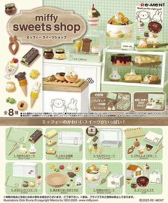 Re-Ment Miniatures Rabbit Miffy Sweets Shop Cake Dessert Box Set - Image 1 of 2