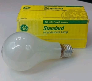 GE 150 Watt Rough Service A21 Bulb-1,000 Hours /2065 Lumens/130 Volt - Picture 1 of 6