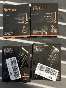 4 UNITS 2TB WD BLACK BRAND NEW AND SEALED - Picture 1 of 2