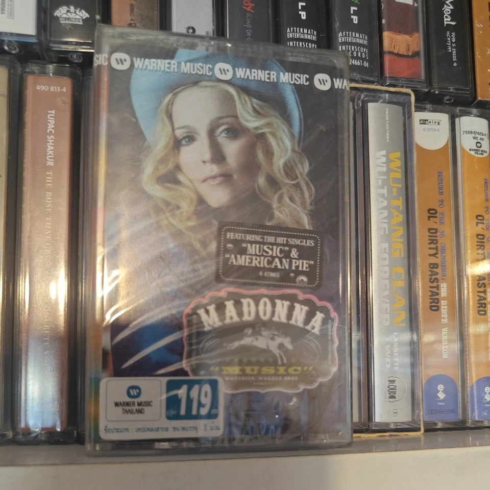 Madonna Music FACTORY SEALED cassette album  - Image 1 of 4