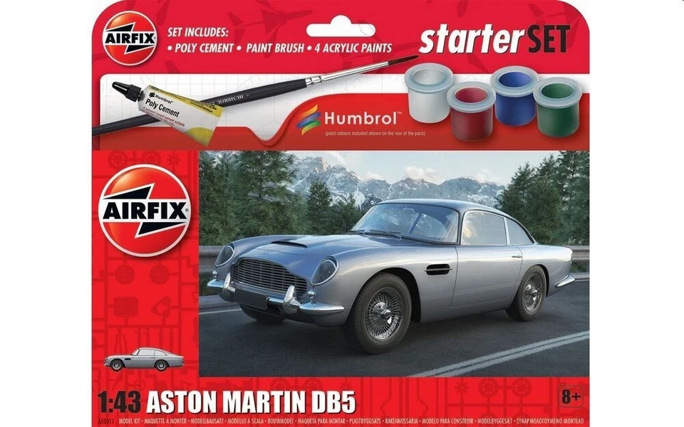 AIRFIX A55011 SET AVVIAMENTO MODELLO - ASTON MARTIN DB5 1/43 - Immagine 1 di 1