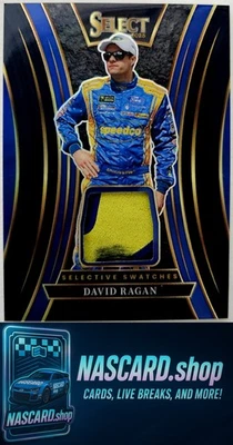 2025 Panini Select #SS-DRG David Ragan Selective Swatches Black Prizms #1/1 - Image 1 of 2