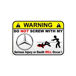 Sticker warning auto vinyle laminé - Picture 1 of 1