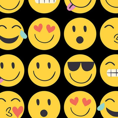 NEW -- EMOJI Tissue Paper Funny Faces # 929 -- 10 Large Sheets - Image 1 of 2