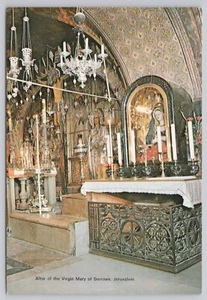 Jerusalén Israel, Altar de la Virgen María de los Dolores, Postal de Colección - Imagen 1 de 2