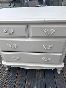 shabby chic chest of drawers used - Picture 1 of 4