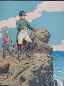 06F21 Antigua Ilustración la Rallic - Dibujo Napoleón Bonaparte Guerra Reich - Bild 1 von 2
