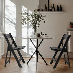 Folding Chair, Resin Chair with Padded Seat, Comfortable Event Chair Indoor - Picture 1 of 24
