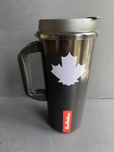 Taza de viaje negra Tim Hortons Whirley taza de café de plástico sin BPA - Imagen 1 de 3