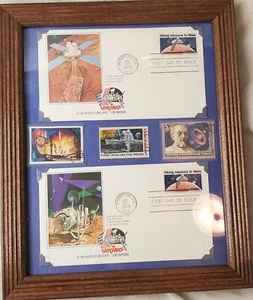 Space Exploration Stamp Lot Tsiolkovsky Sputnik Viking Mission First Day Armstro - Picture 1 of 3