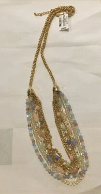 Style & Co Resin Statement Necklace, 30”+ 3" Extender Multi Color - Image 1 of 2