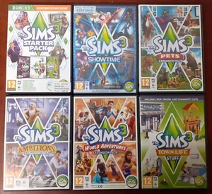 The Sims 3 PC Bundle (Base Game + 7 Expansions) Late Night Showtime Pets Loft  - Picture 1 of 4