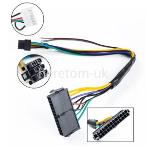 12" für HP Elite 8000 Z240 ATX Main 24Pin auf 6Pin PSU Netzteil Kabel 18AWG - Bild 1 von 7