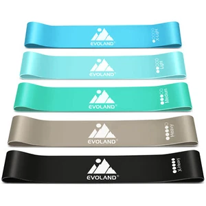 5X Widerstandsschleifenbänder Kraft Fitness Gym Übung Yoga Workout Klimmzug Set - Bild 1 von 8