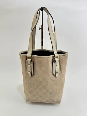 GUCCI White GG Canvas Mushrooms Tote Bag Small - Image 1 of 4