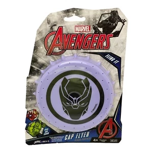 Black Panther Cap Flyer Marvel Avenger’s Soak and Throw Water Frisbee JA-RU - Imagen 1 de 2