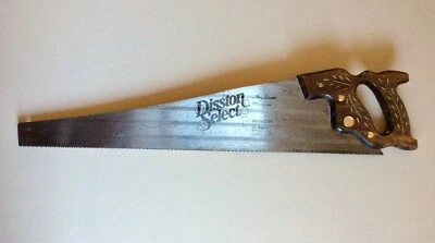 VINTAGE  DISSTON  SELECT  D-95  CROSSCUT  8 POINT  26"  CARPENTERS SAW - Image 1 of 4