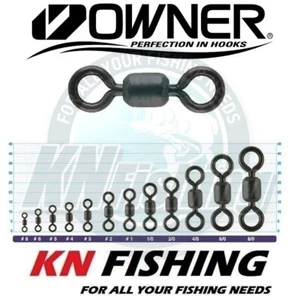 OWNER SWIVEL 52445 KS-11 Black Sizes #3 - #8 EXTRA STRONG STAINLESS FISHING - Picture 1 of 1