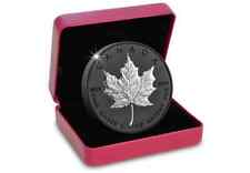 2019 Canada $10 Rhodium enhanced 2 oz silver maple leaf double incuse both sides