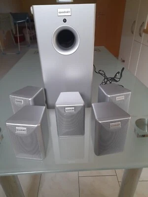 Quadral SUB45MKII aktiv Dolby Surrund Lautsprecheranlage 60/100 Watt - Bild 1 von 4