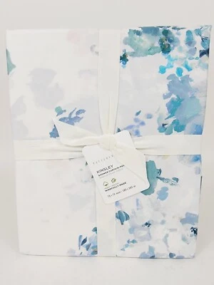 Cortina de chuveiro Pottery Barn Kinsley algodão orgânico 72 x 72 nova com etiquetas - Imagem 1 de 4