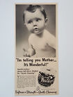 1940 Scott Tissue Waldorf Toilet Paper Soft-Weave Baby Vintage Magazine Print Ad