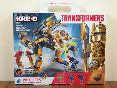 Kre-O Transformers Grimlock Street Attack  Gold Optimus Prime Kreo A6955 **NEW** - Image 1 of 4