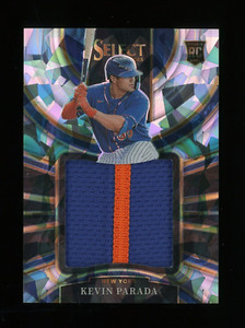 2023 Panini Select Cracked Ice Prizm Kevin Parada RC Worn Patch 19/23 METS
