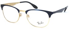 Ray-Ban Damen Herren Brillenfassung  RB6346 2872  50mm  Retro blau gold 475  22