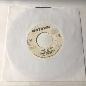 Diana Ross With The Jackson 5 7" Record 45 WL Promo Feelin Alright / Love Story - Picture 1 of 5
