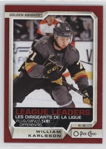 2018-19 O-Pee-Chee League Leaders Red William Karlsson #593