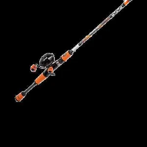 Hi-VIZ Orange 5ft Spincast Combo~Mod Action~Fiberglass~Profishiency - Picture 1 of 11