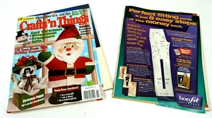 Lot of 2 Vtg Crafts 'n Things Magazines November 96 January 97 Christmas Holiday - Bild 1 von 4