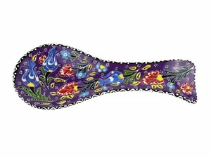 Ceramic Spoon Holders Flower Collection Purple - Picture 1 of 17