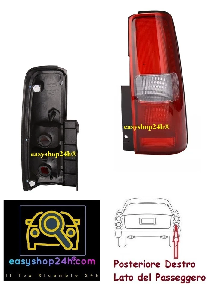 FARO FANALE FANALINO POSTERIORE DX PER SUZUKI JIMNY DAL 1998 STOP GRUPPO OTTICO - Imagen 1 de 1