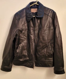 Men's Guess Leather Jacket L - Picture 1 of 7
