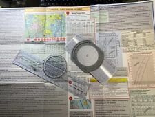 Pilot VFR Navigation Planning Set: E6B Computer, Rotary Plotter, and Study Guide
