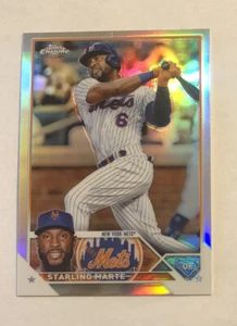 Starling Marte 2023 Topps Chrome Refractor #19 NY Mets - Picture 1 of 2
