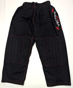 Vtg VECTOR Riding Racing Pants w Reinforced Knees, Kids Sz 2 (19" Inseam) Black - Picture 1 of 12