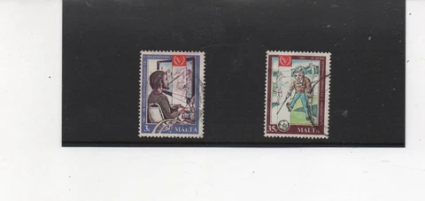 Malta Stamps 1981 International Year for Disabled set of 2 fine used SG663/64 Cover