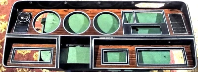 81-93 Dodge Truck D150 W150 Instrument Cluster Bezel Woodgrain Dash Trim OEM - Image 1 of 4