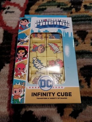 NUEVO EN CAJA DC SUPER FRIENDS Cubo Infinito Juguete Inquieto Ansiedad Estrés WB Amarillo Duradero Foto 1 de 4