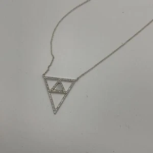 INC International Concepts Rhinestone pyramid Necklace - Picture 1 of 4